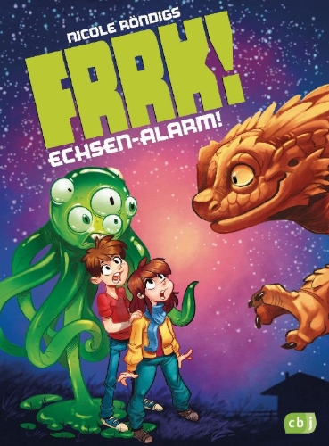 Buchcover und Innenansicht für das Buch: FRRK! - Echsen-Alarm