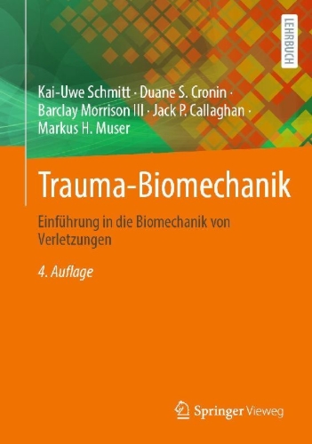 Buchcover und Innenansicht für das Buch: Trauma-Biomechanik