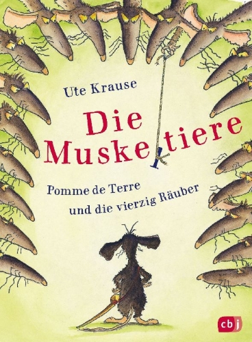 Buchcover und Innenansicht für das Buch: Die Muskeltiere - Pomme de Terre und die vierzig Räuber