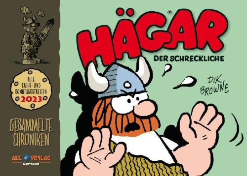 Buchcover und Innenansicht für das Buch: Hägar - Gesammelte Chroniken 2023