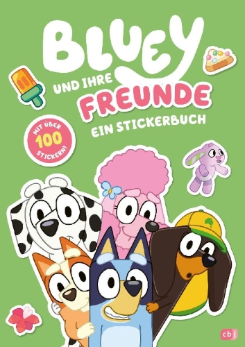 Buchcover und Innenansicht für das Buch: BLUEY - Bluey and Friends - Sticker-Activity