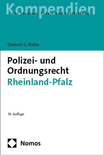 Buchcover und Innenansicht für das Buch: Polizei- und Ordnungsrecht Rheinland-Pfalz