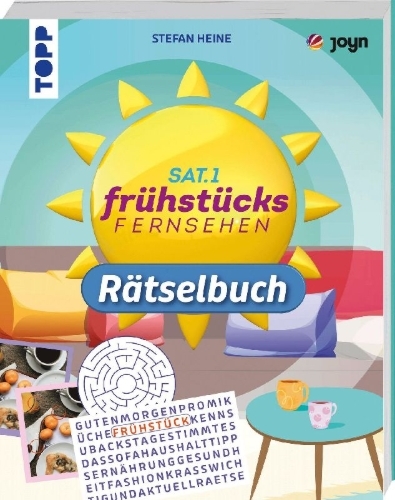 Buchcover und Innenansicht für das Buch: Das SAT.1-Frühstücksfernsehen-Rätselbuch