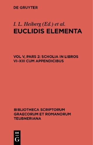 Buchcover und Innenansicht für das Buch: Scholia in Libros VI-XIII cum appendicibus