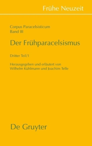 Buchcover und Innenansicht für das Buch: Der Frühparacelsismus / Teil 3