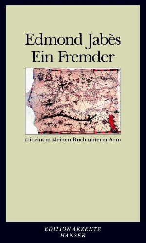 Buchcover und Innenansicht für das Buch: Ein Fremder mit einem kleinen Buch unterm Arm
