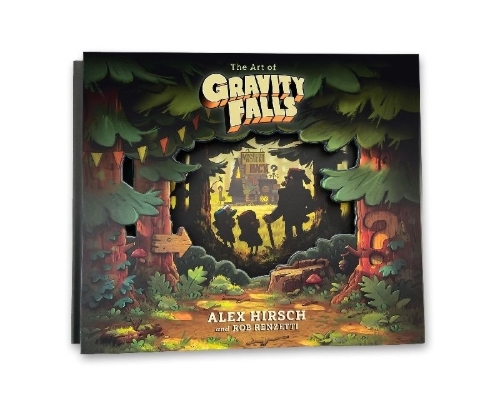 Buchcover und Innenansicht für das Buch: The Art of Gravity Falls