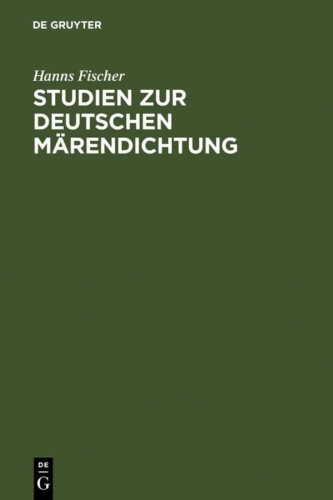Buchcover und Innenansicht für das Buch: Studien zur deutschen Märendichtung