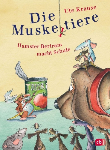 Buchcover und Innenansicht für das Buch: Die Muskeltiere - Hamster Bertram macht Schule