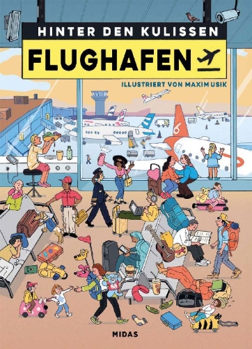Buchcover und Innenansicht für das Buch: Hinter den Kulissen: Flughafen