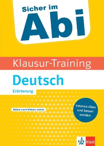 Buchcover und Innenansicht für das Buch: Klausur-Training - Deutsch Erörterung