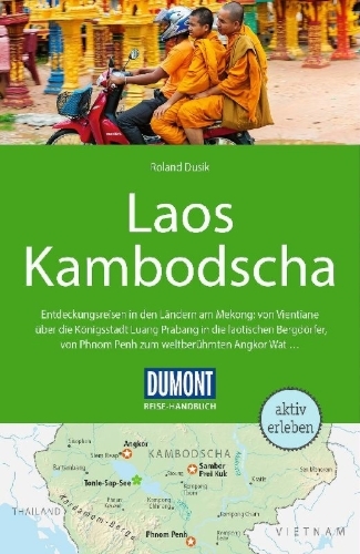 Buchcover und Innenansicht für das Buch: DUMONT Reise-Handbuch Reiseführer Laos, Kambodscha
