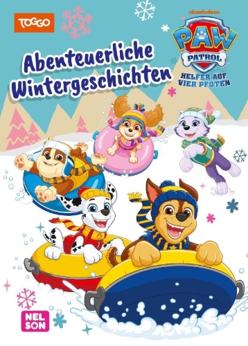 Buchcover und Innenansicht für das Buch: PAW Patrol Geschichtenbuch: Abenteuerliche Wintergeschichten