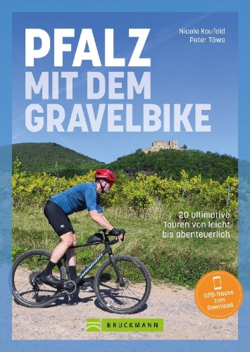 Buchcover und Innenansicht für das Buch: Pfalz mit dem Gravelbike