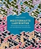 Buchcover und Innenansicht für das Buch: Meisterhafte Labyrinthe. 80 handgezeichnete Irrgärten zum Nachzeichnen und Ausmalen