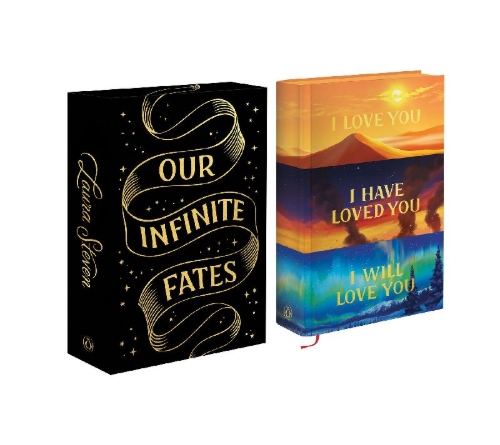 Buchcover und Innenansicht für das Buch: Our Infinite Fates. Deluxe Slipcase Edition