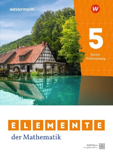 Buchcover und Innenansicht für das Buch: Elemente der Mathematik SI 5. Schulbuch. Für Baden-Württemberg