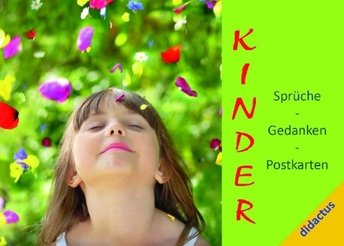 Buchcover und Innenansicht für das Buch: "Kinder" - Sprüche, Gedanken, Postkarten