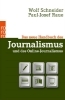 Buchcover und Innenansicht für das Buch: Das neue Handbuch des Journalismus und des Online-Journalismus