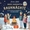 Buchcover und Innenansicht für das Buch: Unsere zauberhaften Rauhnächte - Mit Elfe Njóla die magischste Zeit des Jahres erleben