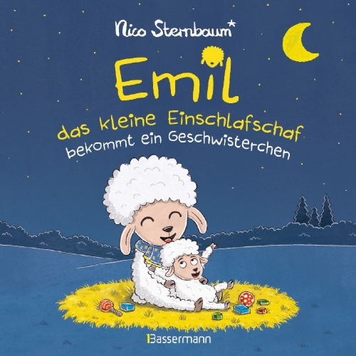 Buchcover und Innenansicht für das Buch: Emil das kleine Einschlafschaf bekommt ein Geschwisterchen