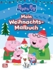 Buchcover und Innenansicht für das Buch: Peppa Wutz Ausmalbilder: Mein Weihnachtsmalbuch