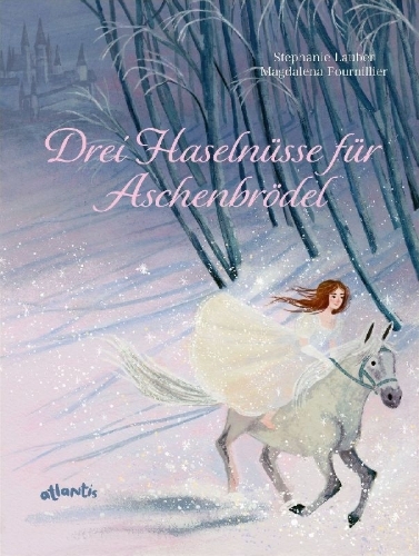 Buchcover und Innenansicht für das Buch: Drei Haselnüsse für Aschenbrödel