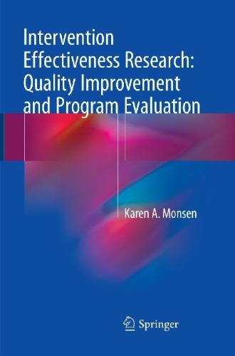 Buchcover und Innenansicht für das Buch: Intervention Effectiveness Research: Quality Improvement and Program Evaluation
