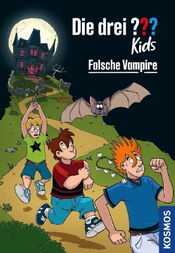 Buchcover und Innenansicht für das Buch: Die drei ??? Kids, 94, Falsche Vampire