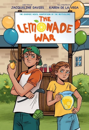 Buchcover und Innenansicht für das Buch: The Lemonade War Graphic Novel