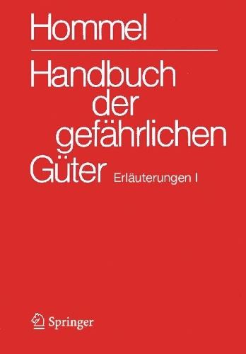 Buchcover und Innenansicht für das Buch: Handbuch der gefährlichen Güter. Erläuterungen I