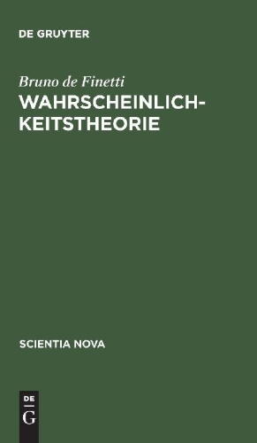 Buchcover und Innenansicht für das Buch: Wahrscheinlichkeitstheorie