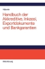 Buchcover und Innenansicht für das Buch: Handbuch der Akkreditive, Inkassi, Exportdokumente und Bankgarantien