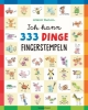 Buchcover und Innenansicht für das Buch: Ich kann 333 Dinge fingerstempeln. Das große Fingerstempel-Buch für Kinder ab 5 Jahren