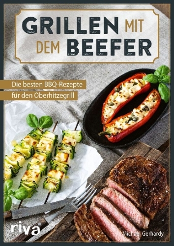 Buchcover und Innenansicht für das Buch: Grillen mit dem Beefer