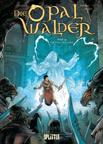 Buchcover und Innenansicht für das Buch: Die Opalwälder. Band 14