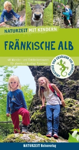 Buchcover und Innenansicht für das Buch: Naturzeit mit Kindern: Fränkische Alb