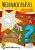 Buchcover und Innenansicht für das Buch: Weihnachtsrätsel - Rätselblock ab 6 Jahre