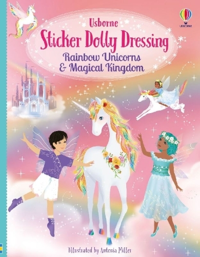 Buchcover und Innenansicht für das Buch: Sticker Dolly Dressing Rainbow Unicorns and Magical Kingdom