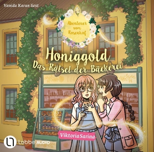 Buchcover und Innenansicht für das Buch: Honiggold - Das Rätsel der Bäckerei