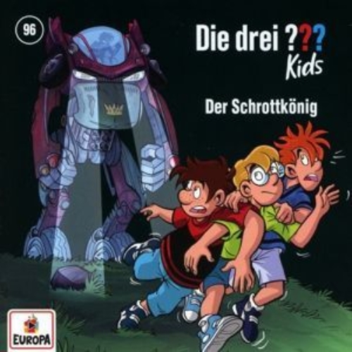 Buchcover und Innenansicht für das Buch: Die drei ??? Kids 96: Der Schrottkönig
