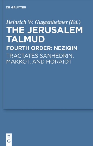 Buchcover und Innenansicht für das Buch: Tractates Sanhedrin, Makkot, and Horaiot