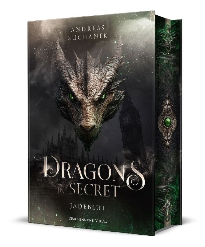 Buchcover und Innenansicht für das Buch: Dragons in Secret - Jadeblut