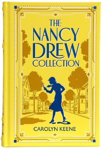 Buchcover und Innenansicht für das Buch: Nancy Drew Collection (Deluxe Leatherbound Edition) - Mystery Stories and Detective Fiction (Leather-Bound Classics)