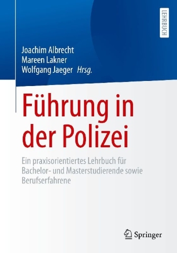 Buchcover und Innenansicht für das Buch: Führung in der Polizei