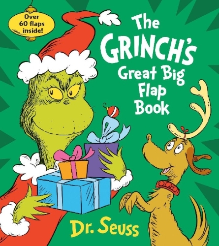 Buchcover und Innenansicht für das Buch: The Grinch's Great Big Flap Book