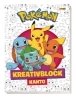 Buchcover und Innenansicht für das Buch: Pokémon: Kreativblock Kanto