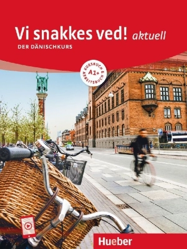 Buchcover und Innenansicht für das Buch: Vi snakkes ved! aktuell A1+. Kursbuch und Arbeitsbuch mit Audios online