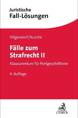 Buchcover und Innenansicht für das Buch: Fälle zum Strafrecht II
