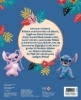 Buchcover und Innenansicht für das Buch: Disney Stitch: Stickern und Rätseln mit Stitch